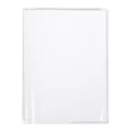 Crystal exercise book protectors 25/100 + Book mark 24x32cm transparent/ Pc.