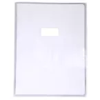 Protège-cahiers cristal PVC 12/100ème 24x32 cm/ Pce
