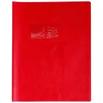 Schriftomsl. Lederpr-int 17x22 20µ rood/ St.