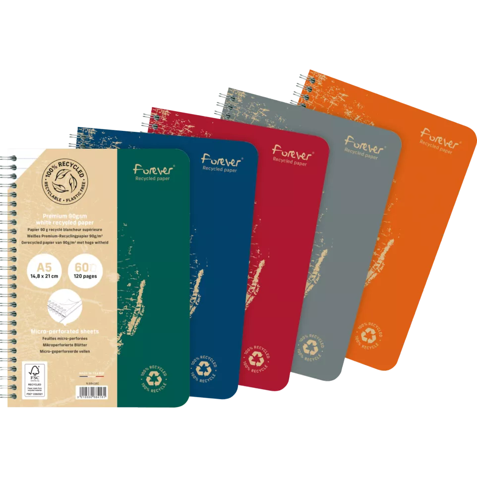 Forever Wire bound Notebook A5 90g,...