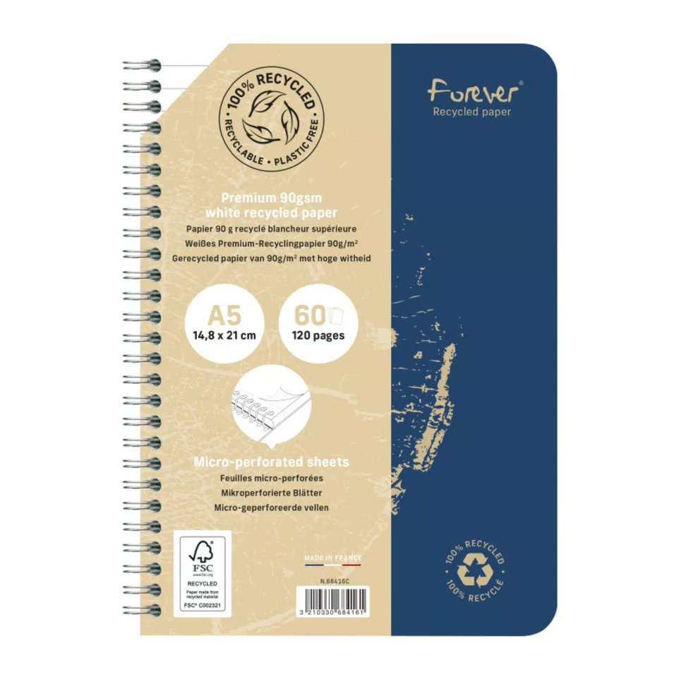 Forever Wire bound Notebook A5 90g,...