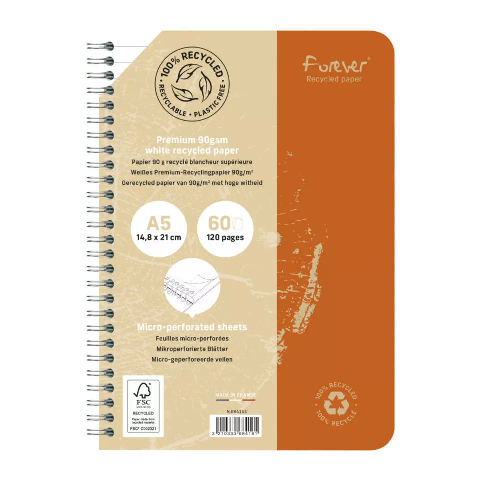 Forever Wire bound Notebook A5 90g,...