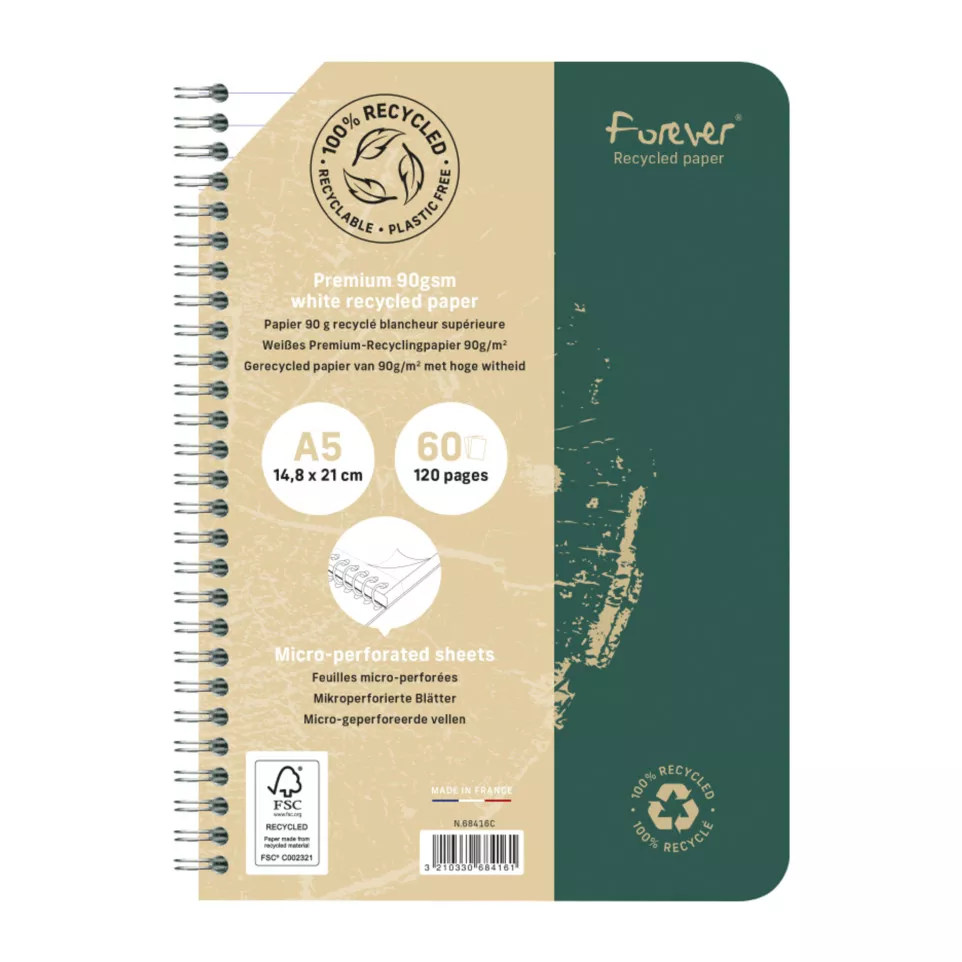 Forever Wire bound Notebook A5 90g,...