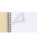 Cahier reliure intégrale FOREVER PREMIUM 100% recyclé A4 120 pages détachables micro-perforées petits carreaux papier recyclé bl
