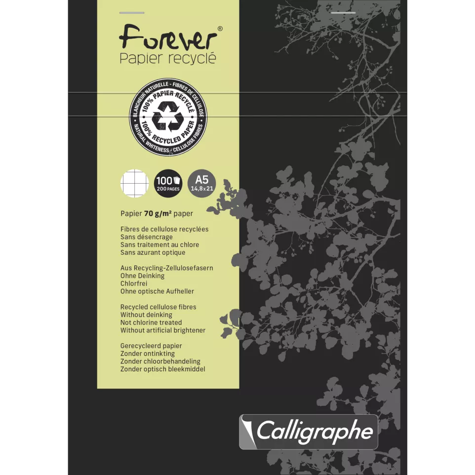 FOREVER  Blok gerec.-A5 100bl 70g...