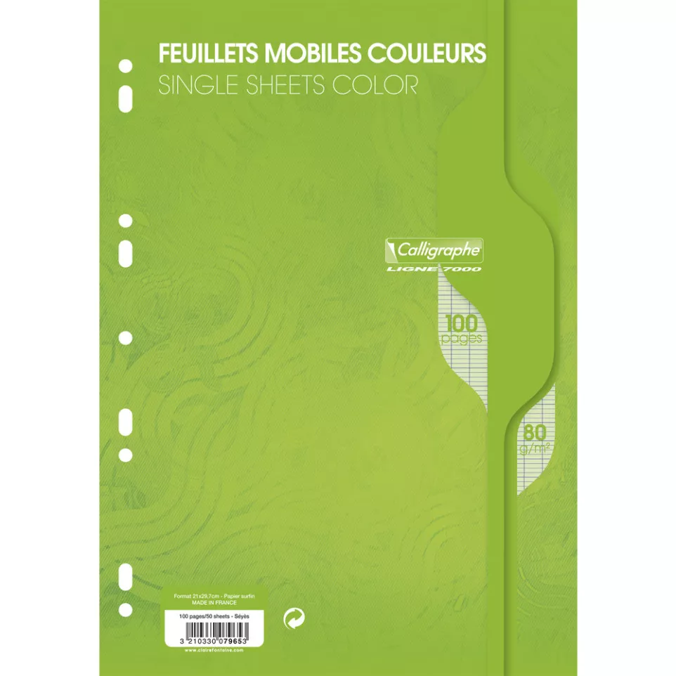 Feuillets mobiles sous film 7000 A4...