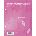 Clairefontaine Loose-Leaf Sheets, Ligne 7000, Seyes, 17x22cm 80g, 50 Sheets/ Pc.
