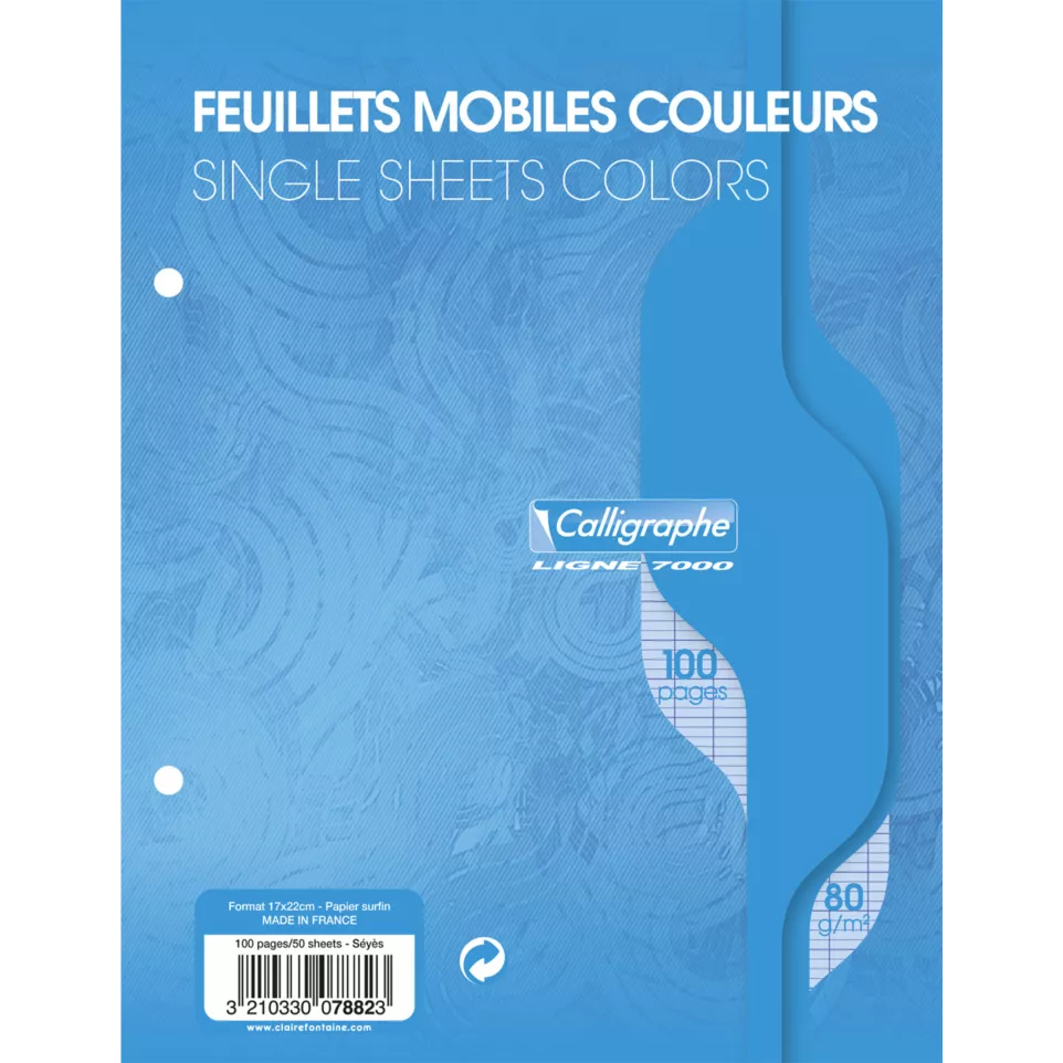 Feuillets mobiles sous film 7000...
