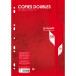Copies doubles 7000 sous film A4 200 pages perforées grands carreaux 70 g/ Pce