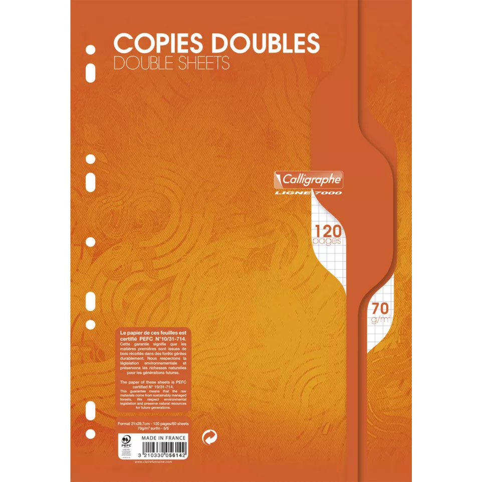 Clairefontaine Punched Double Sheets,...