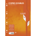 Copies doubles 7000 sous film A4 120 pages perforées grands carreaux 70 g/ Pce