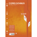 Copies doubles 7000 sous film A4 120 pages perforées grands carreaux 70 g/ Pce