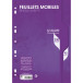 Feuillets mobiles sous film 7000 A4 200 pages perforées grands carreaux 90 g/ Pce