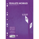 Feuillets mobiles sous film 7000 A4 200 pages perforées grands carreaux 90 g/ Pce