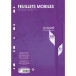 Feuillets mobiles sous film 7000 A4 200 pages perforées grands carreaux 90 g/ Pce