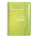 Clairefontaine Wirebound Indexed Notebook, Ligne 7000, Squared, 9x14cm, 90 Sheets, 70g/ Pc.