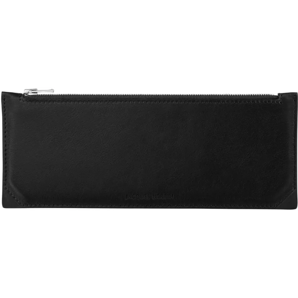 Trousse stylo en cuir, grand modèle/ Pce