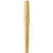 Stylo en métal précieux, corps et attributs or jaune 3N brossés, plume titanium EF/ Pce