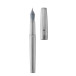 Stylo en métal précieux, corps et attributs palladium brossés, plume F/ Pce