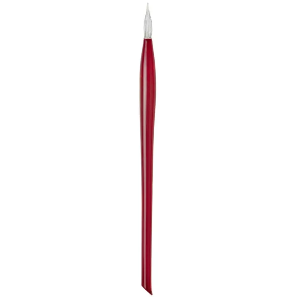 Set glaspen + inkt 15ml rood-/ St.