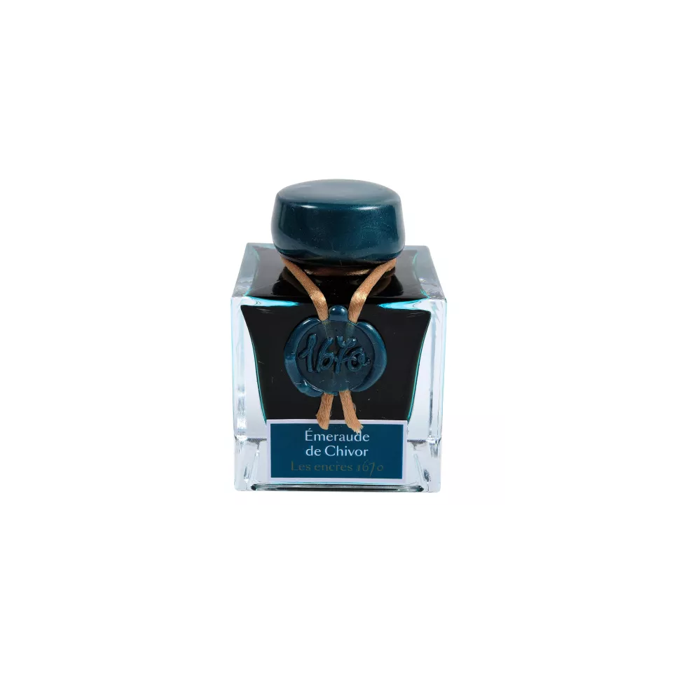 Encre 1670 à paillettes dorées 50ml/ Pce