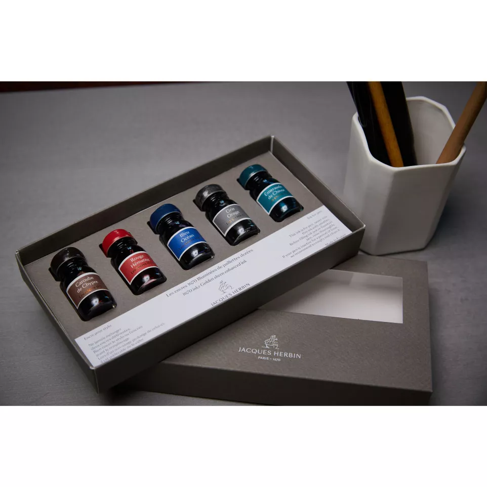 Koffer met 5 inktflesjes 10ml 1670-/ St.