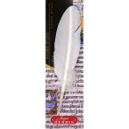 Ganzenveer 21cm wit-/ St.