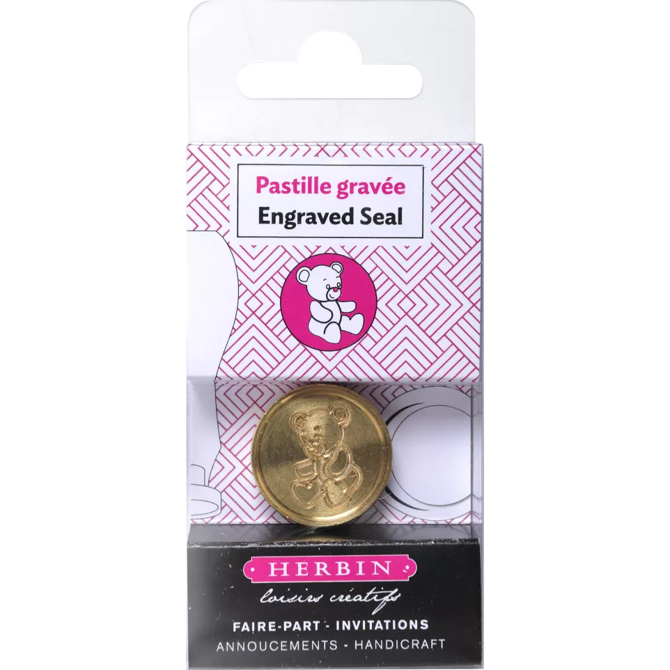 Zegel messing Symbool Teddybeer-/ St.