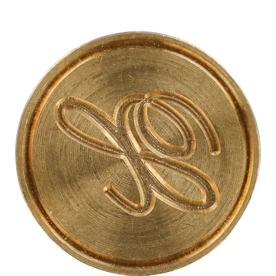 Zegel messing letter Anglaise X-/ St.