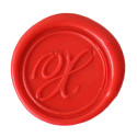 Pastille laiton sceau sur broche lettre anglaise/ Pce