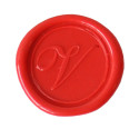Pastille laiton sceau sur broche lettre anglaise/ Pce