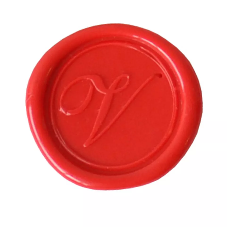 Pastille laiton sceau sur broche...