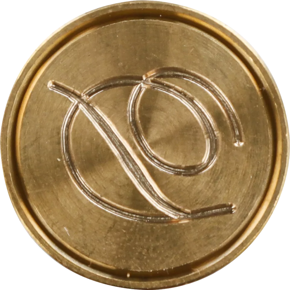 Zegel messing letter Anglaise D-/ St.
