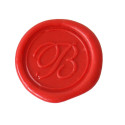 Pastille laiton sceau sur broche lettre anglaise/ Pce