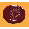 Lakzegel + handvat h-out - Symbool Zon/ St.