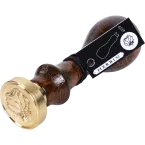 Sceau à vis avec manche en bois vernis ( Symbole) - rose/ Pce