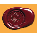 Lakzegel + handvat h-out - Symbool Roos/ St.