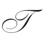 Sceau rond à vis (lettre anglaise) avec manche en bois vernis/ Pce