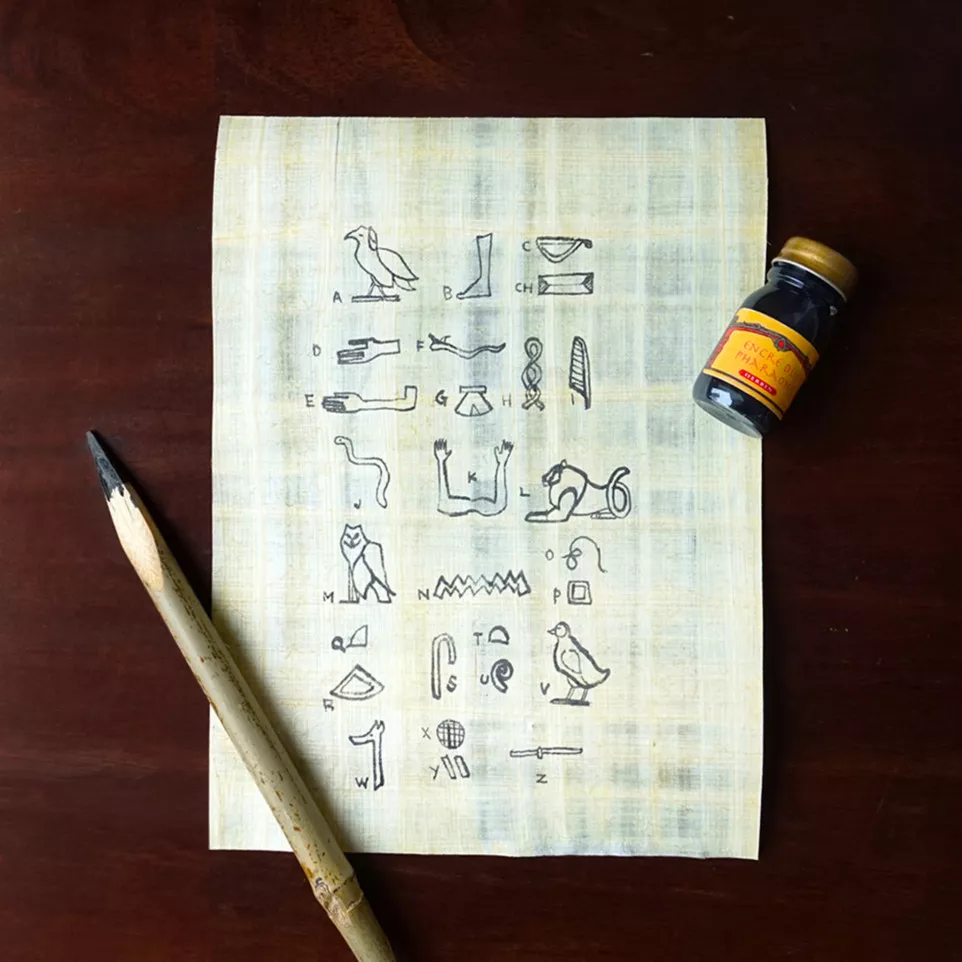 Set Egyptisch schrift-/ St.