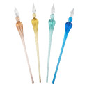 PLUME VERRE RONDE SABLE-/ Pc.