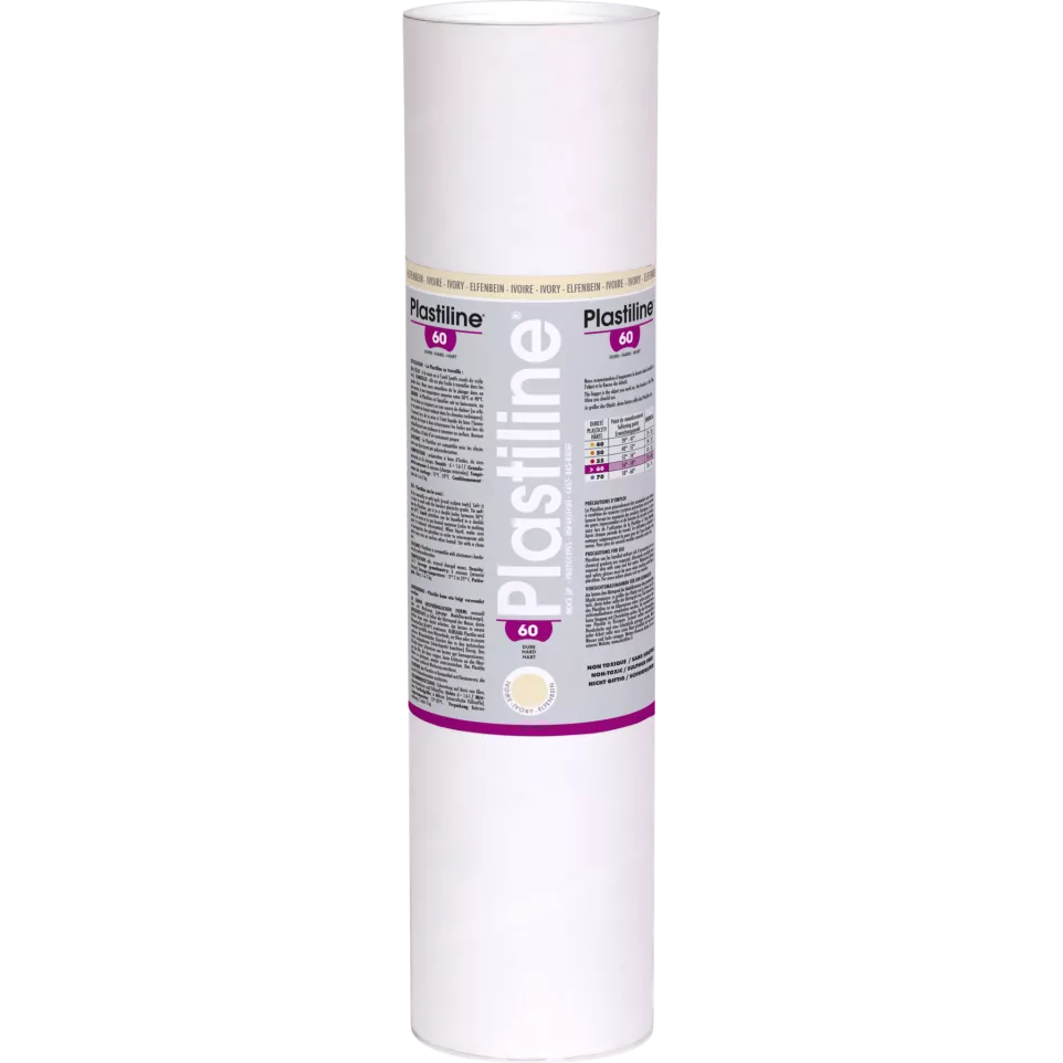 5 kg plastiline  hardheid 60 ivoor-/ St.
