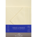 10 blad A5+5 envelop- 114x162 Vergé ivoor/ St.