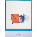 CARTE DOUBLE + ENVELOPPE C6 ENCRE&PLUME, SOUS SACHET/ Pce