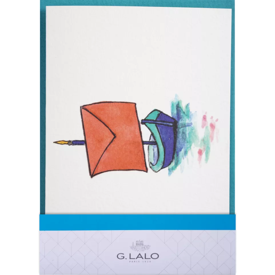 CARTE DOUBLE + ENVELOPPE C6...