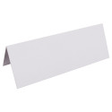 25 Tafelkaartjes gev-ergeerd 210g wit/ St.