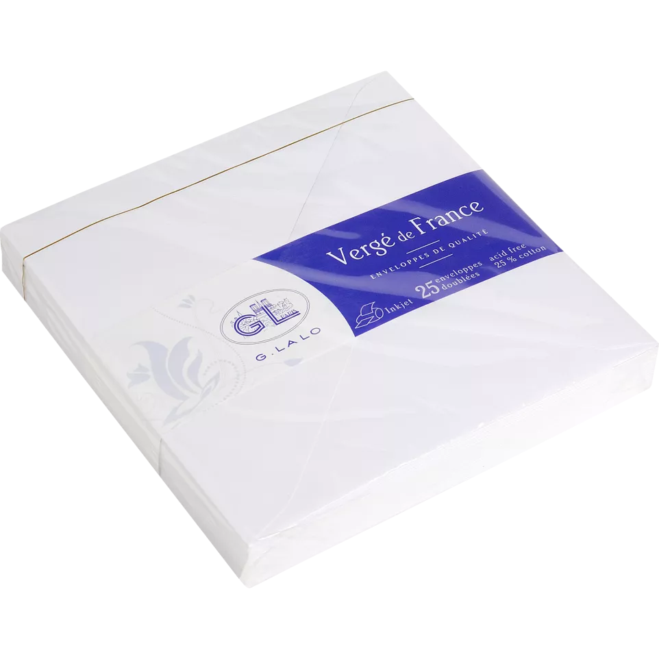 25 vergé de France envelopes...