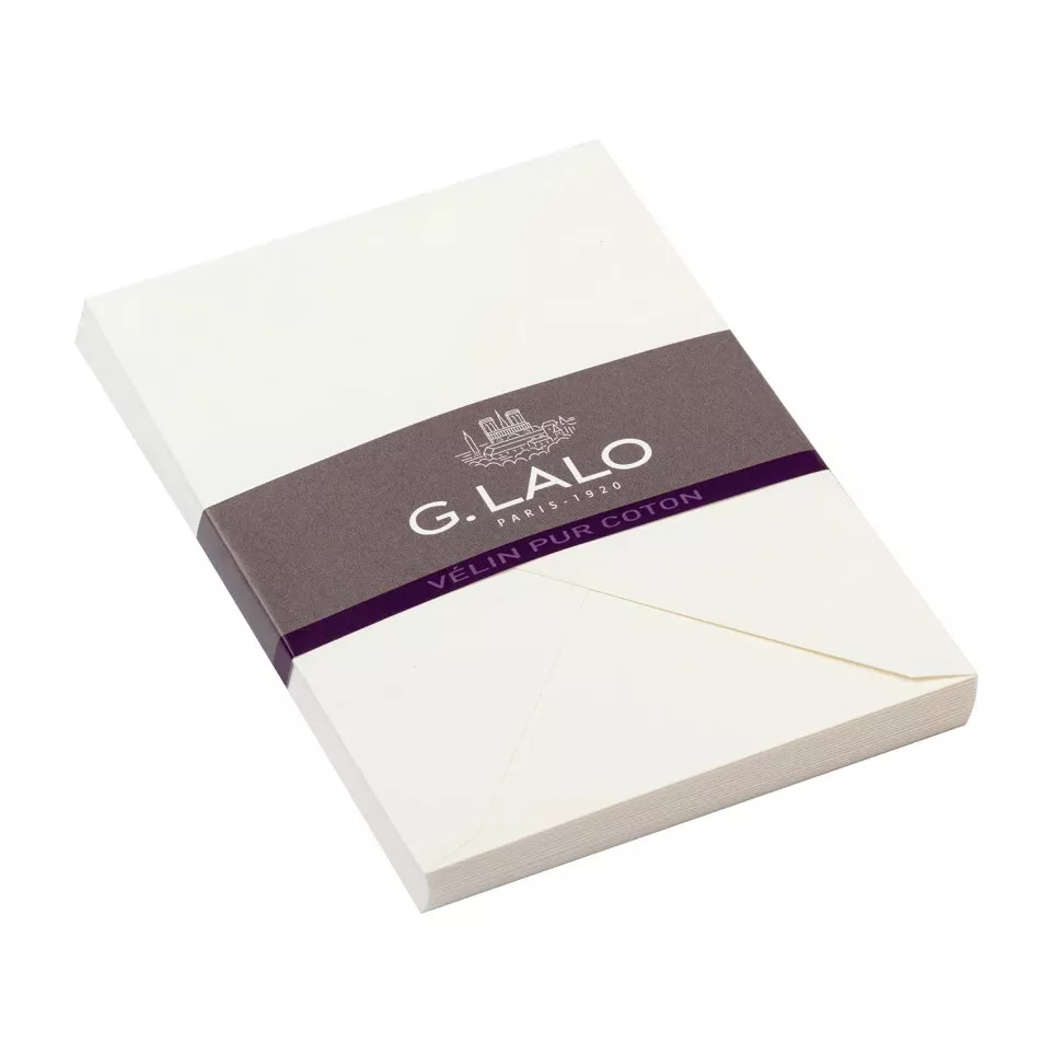 20 envelopes 107x152mm cotton vellum/...