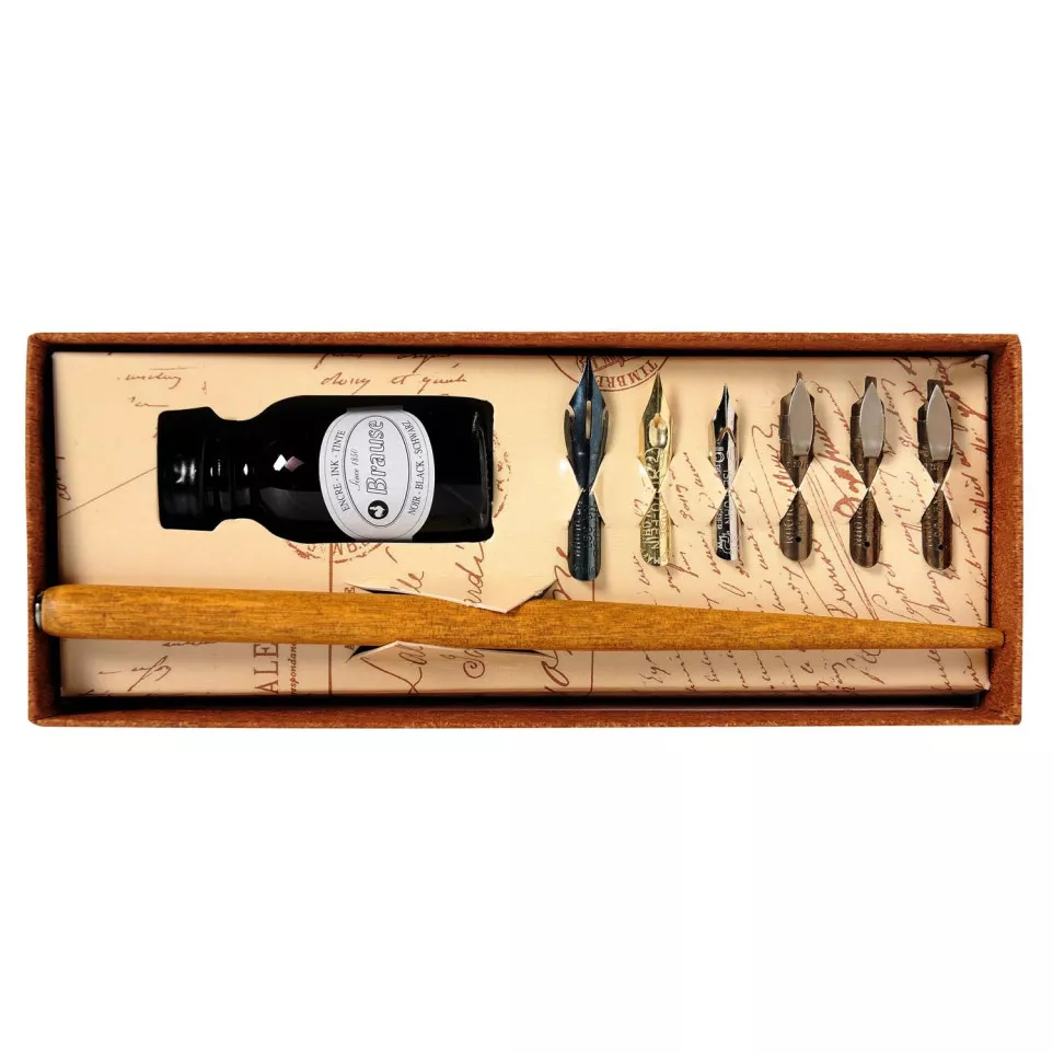 Petit coffret de calligraphie/ Pce