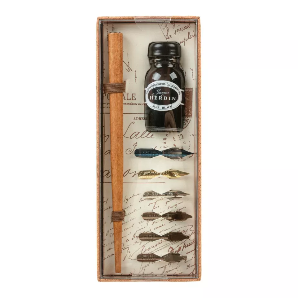 Petit coffret de calligraphie/ Pce