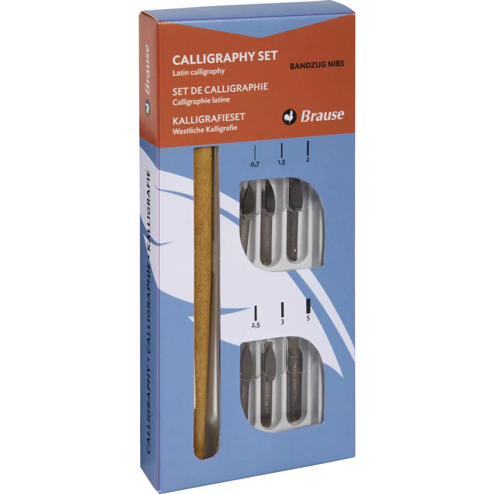 Brause, Calligraphy nib set x 6,...